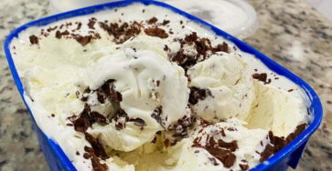 Sorvete de leite ninho