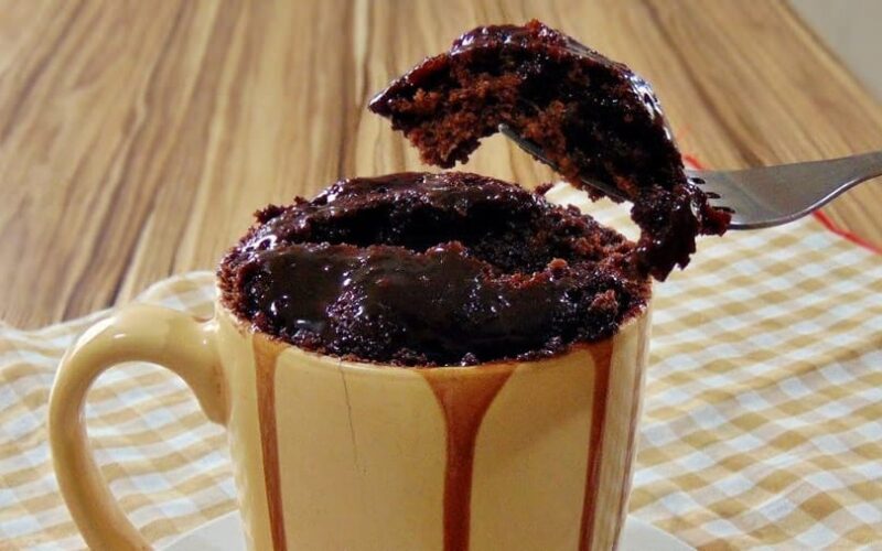 Bolo de Caneca no Micro-Ondas