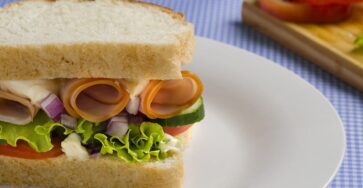 Opção de lanche leve para comer a noite