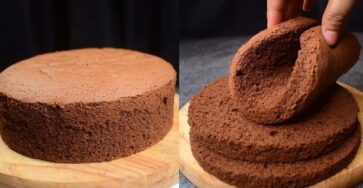 Pão de Ló de Chocolate fofinho e levinho