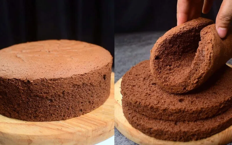 Pão de Ló de Chocolate fofinho e levinho